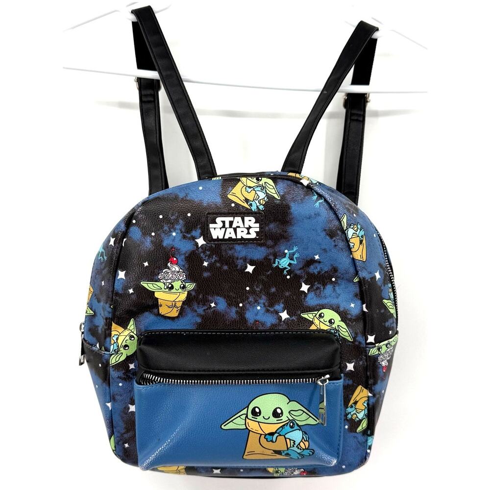 Star Wars Mandalorian Grogu Frog Dessert Mini Backpack Yoda Character Galaxy